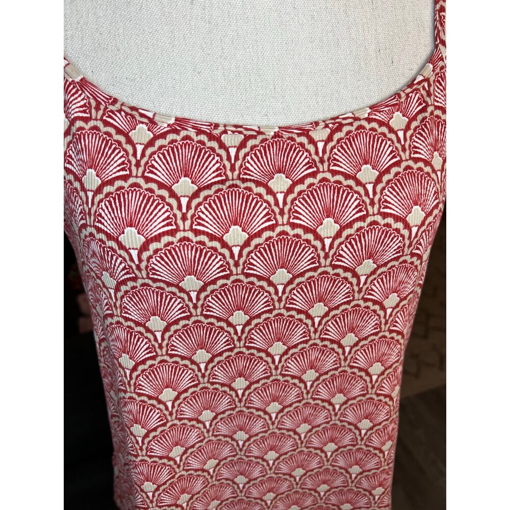 Ann Taylor Loft red floral print camisole tank top NEW summer basics casual - Picture 2 of 6